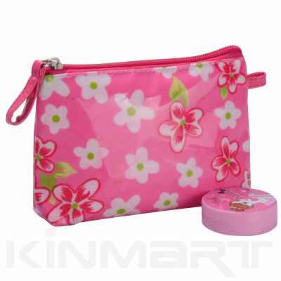 Floral Kids Cosmetic Pouch Monogrammed